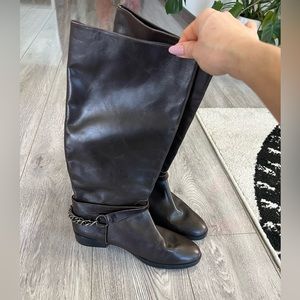 Zara genuine leather boots